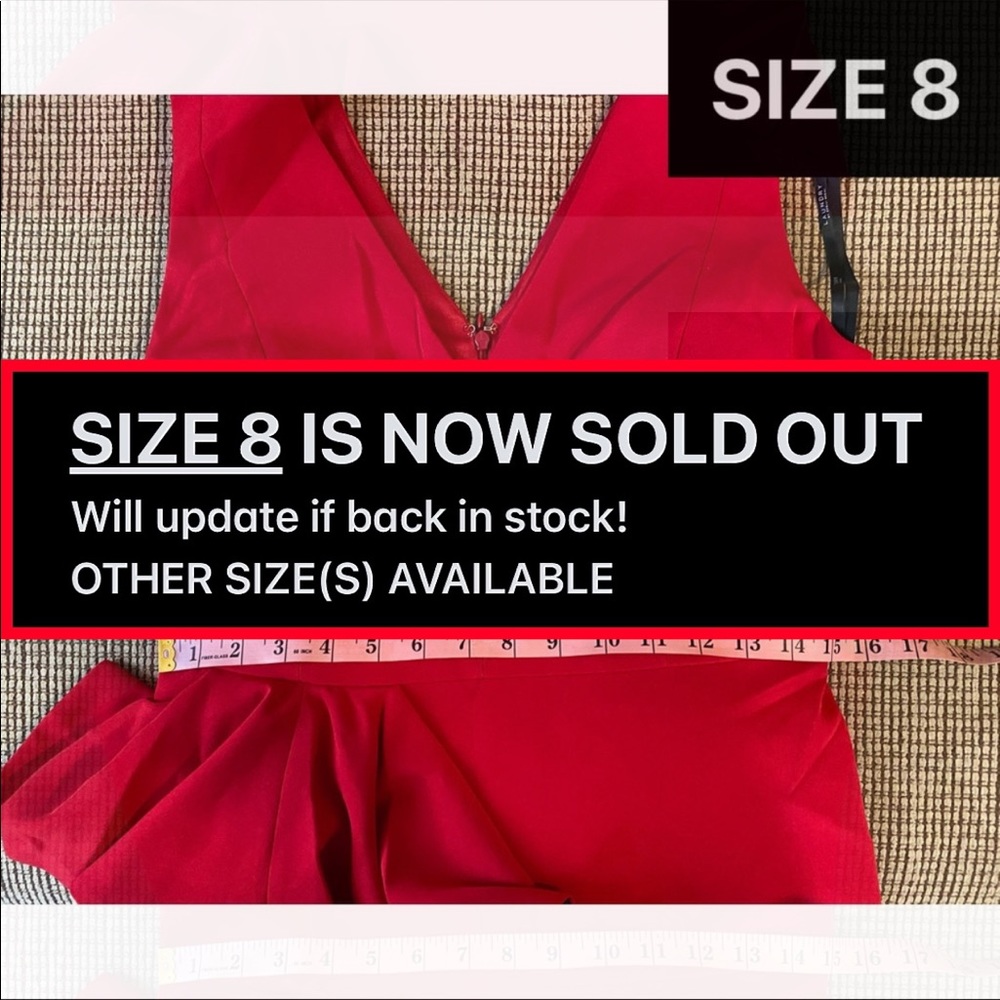 Laundry by Shelli Segal Red Cocktail Dress - Picture 11 of 15